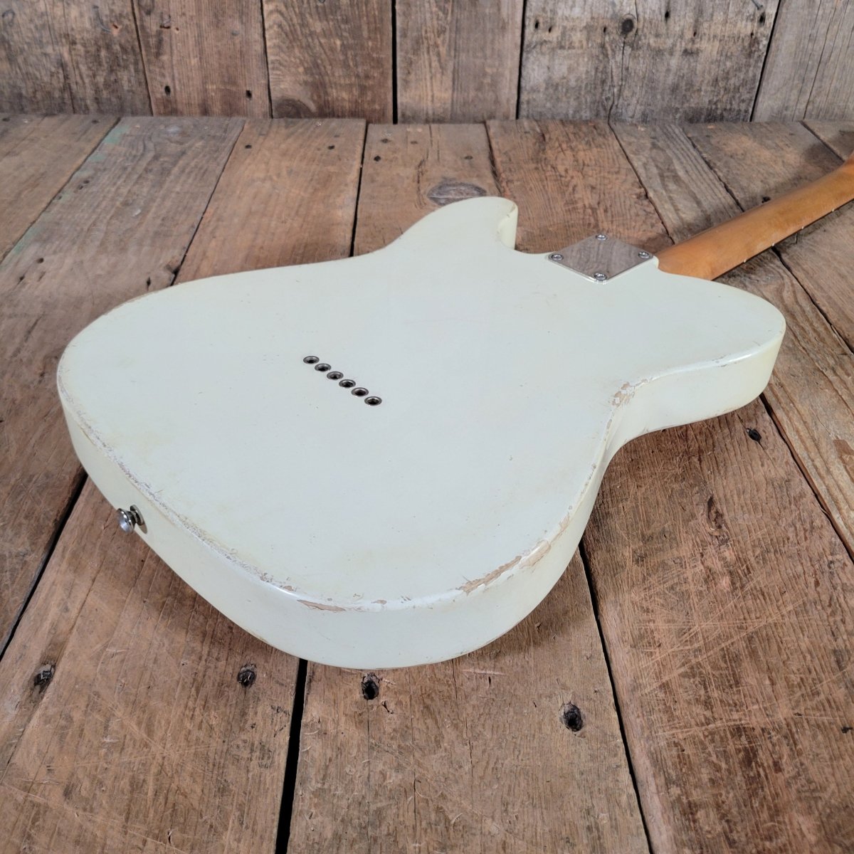 Danocaster Singlecut Telecaster Olympic White Arcane Pickups .83" C Neck 2026 - Mahar's Vintage Guitars