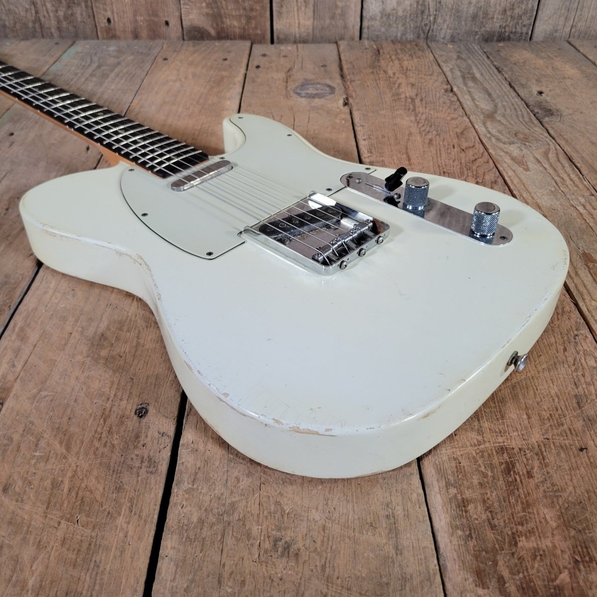 Danocaster Singlecut Telecaster Olympic White Arcane Pickups .83" C Neck 2026 - Mahar's Vintage Guitars