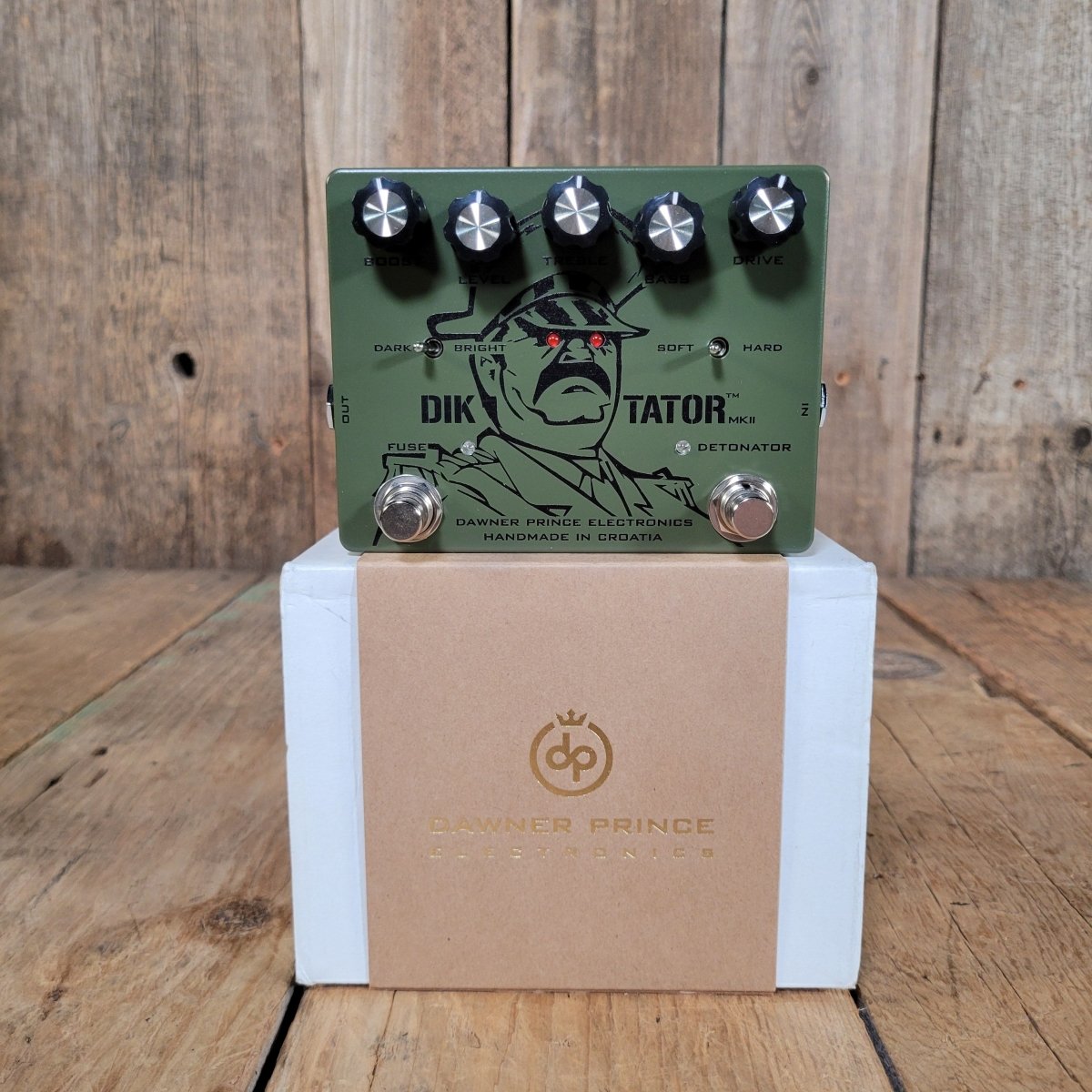 Dawner Prince 2023 Diktator MKII Dual Overdrive Pedal in Box — Near Mint - Mahar's Vintage Guitars