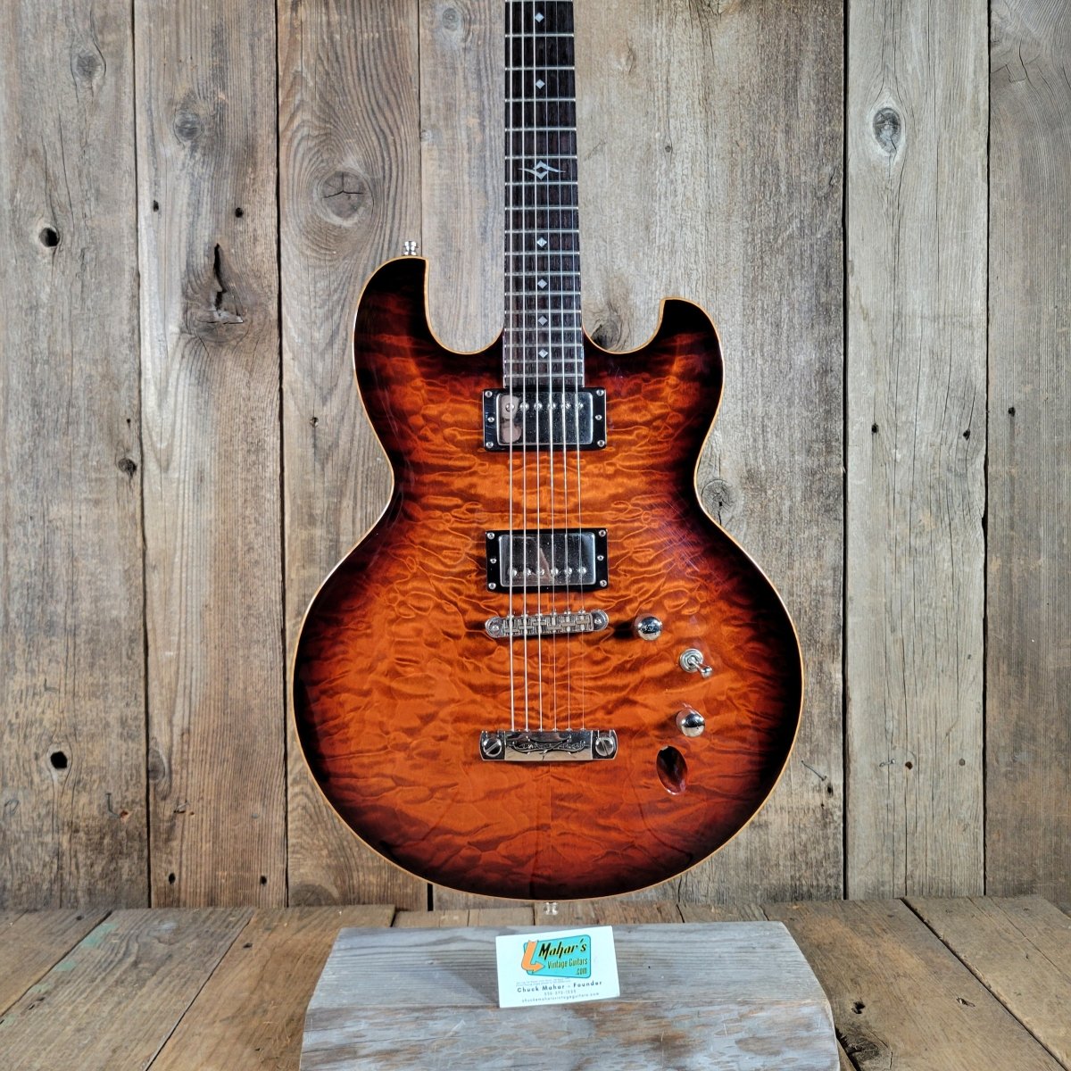 DBZ 2014 Diamond Imperial Quilt Top MIK with Case, Very Good - Mahar's Vintage Guitars