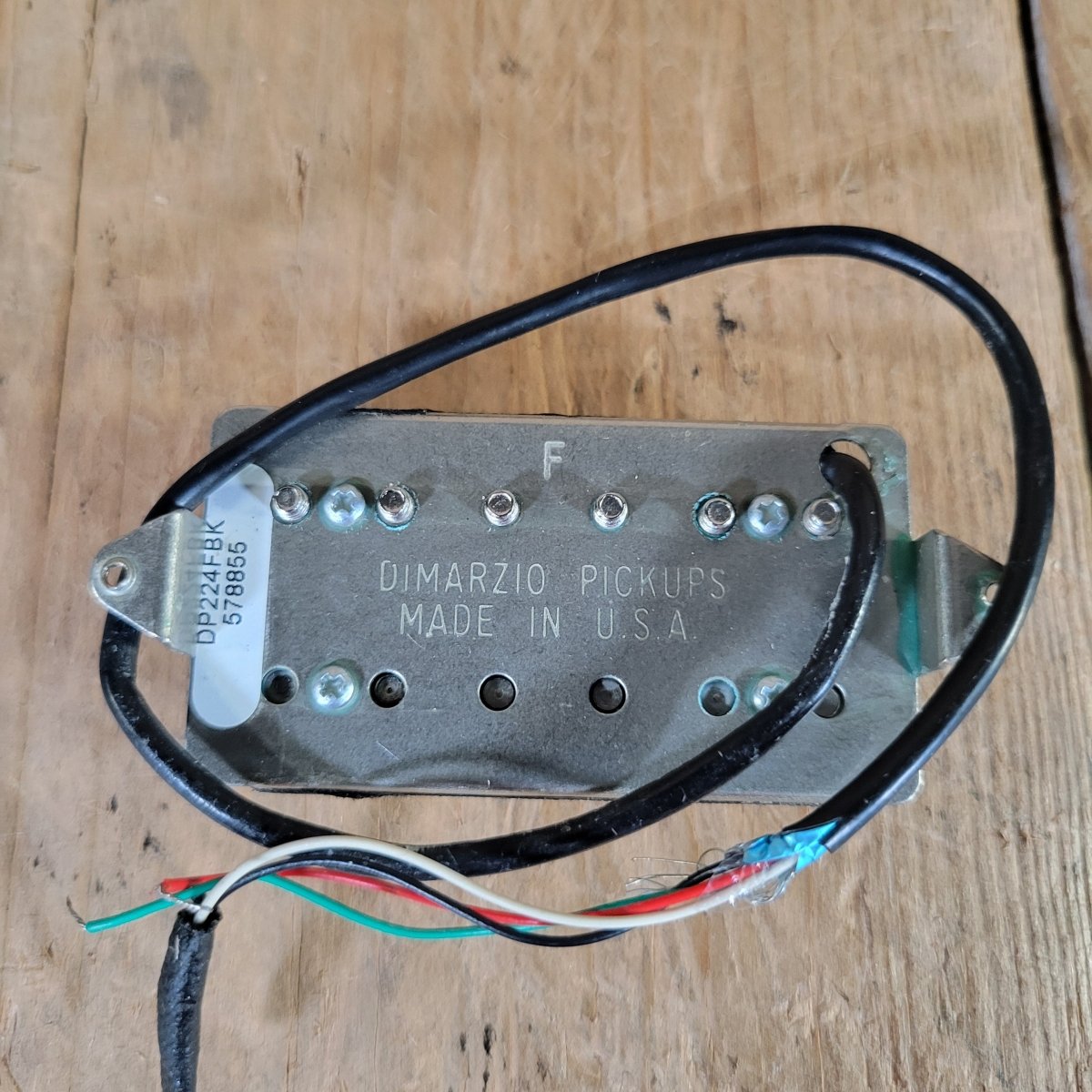 DiMarzio DP224FBK AT - 1 Andy Timmons Bridge F - Spaced Black - Mahar's Vintage Guitars