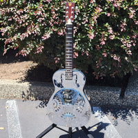 Dobro 1977 Model 36-1 The Rose Engraved Brass Body w/ Original Case Excellent - Mahar's Vintage Guitars