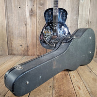 Dobro 1977 Model 36-1 The Rose Engraved Brass Body w/ Original Case Excellent - Mahar's Vintage Guitars