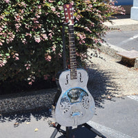 Dobro 1977 Model 36-1 The Rose Engraved Brass Body w/ Original Case Excellent - Mahar's Vintage Guitars