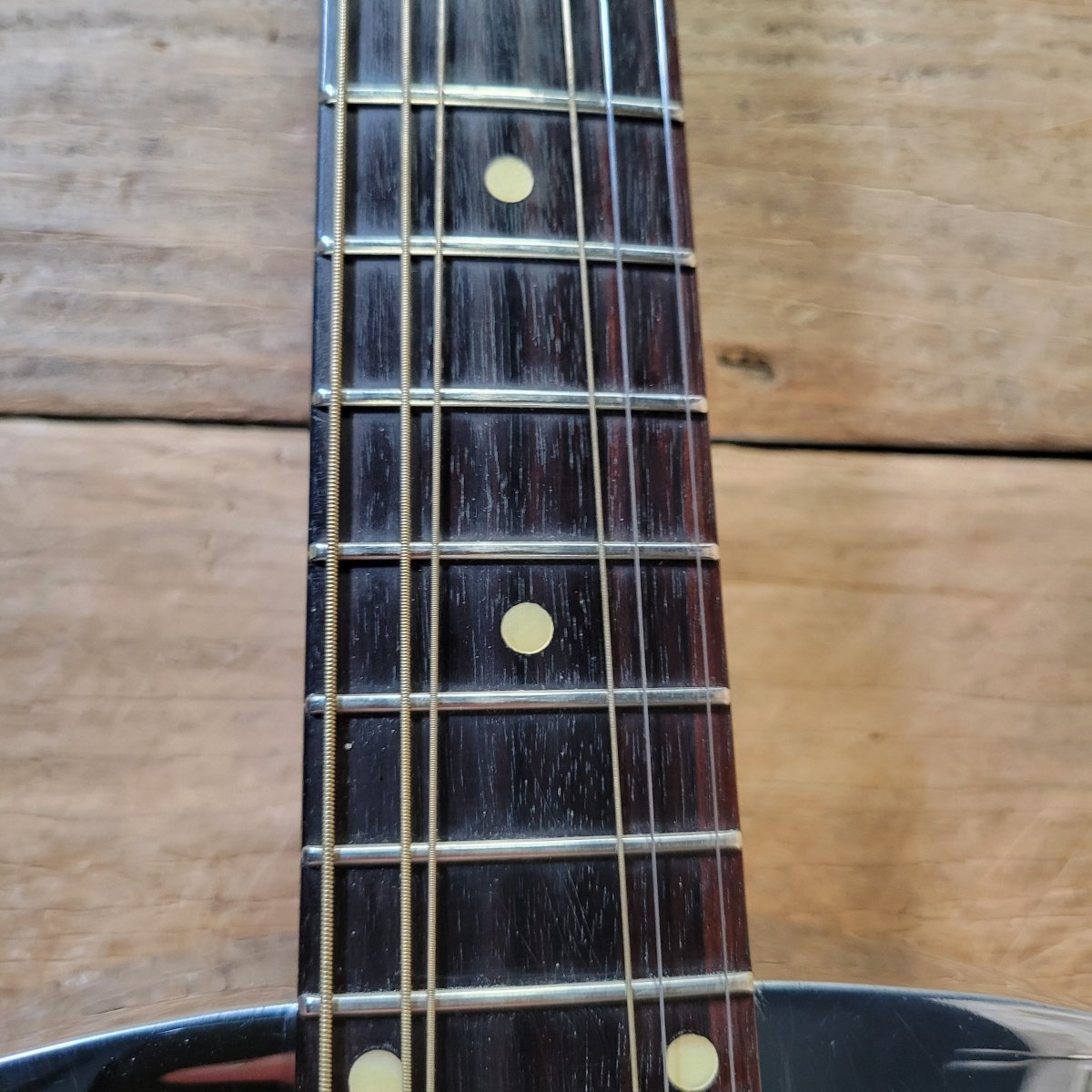 Dobro 1977 Model 36-1 The Rose Engraved Brass Body w/ Original Case Excellent - Mahar's Vintage Guitars