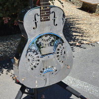 Dobro 1977 Model 36-1 The Rose Engraved Brass Body w/ Original Case Excellent - Mahar's Vintage Guitars