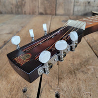 Dobro Model 66B Squareneck Resonator 1985 Sandblasted Birch With Case - Mahar's Vintage Guitars