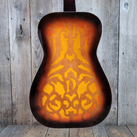 Dobro Model 66B Squareneck Resonator 1985 Sandblasted Birch With Case - Mahar's Vintage Guitars