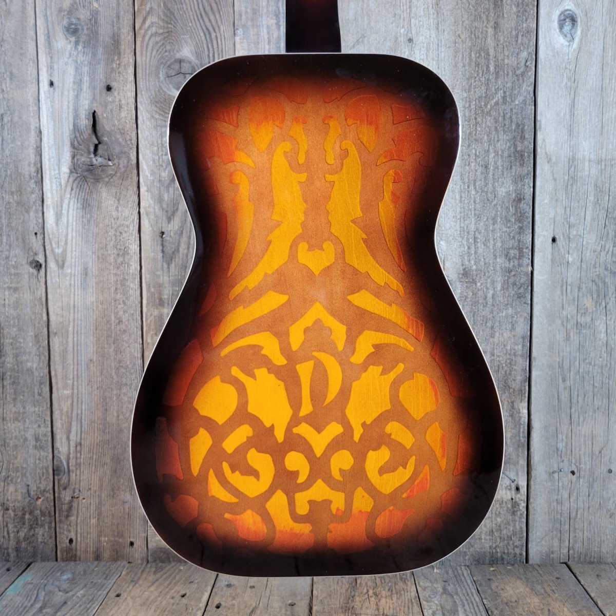 Dobro Model 66B Squareneck Resonator 1985 Sandblasted Birch With Case - Mahar's Vintage Guitars
