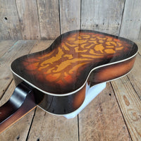 Dobro Model 66B Squareneck Resonator 1985 Sandblasted Birch With Case - Mahar's Vintage Guitars