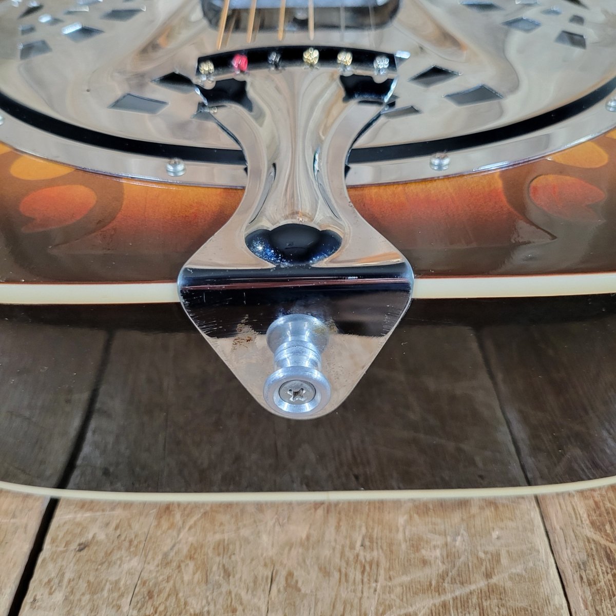 Dobro Model 66B Squareneck Resonator 1985 Sandblasted Birch With Case - Mahar's Vintage Guitars