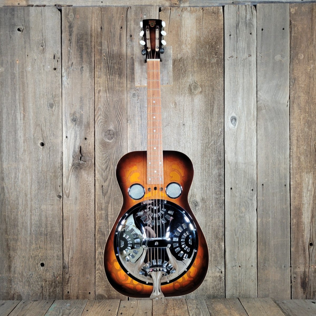 Dobro Model 66B Squareneck Resonator 1985 Sandblasted Birch With Case - Mahar's Vintage Guitars