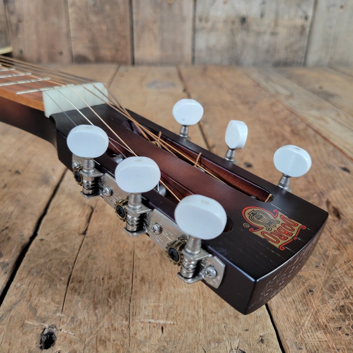 Dobro Model 66B Squareneck Resonator 1985 Sandblasted Birch With Case - Mahar's Vintage Guitars