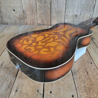 Dobro Model 66B Squareneck Resonator 1985 Sandblasted Birch With Case - Mahar's Vintage Guitars