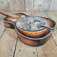 Dobro Model 66B Squareneck Resonator 1985 Sandblasted Birch With Case - Mahar's Vintage Guitars
