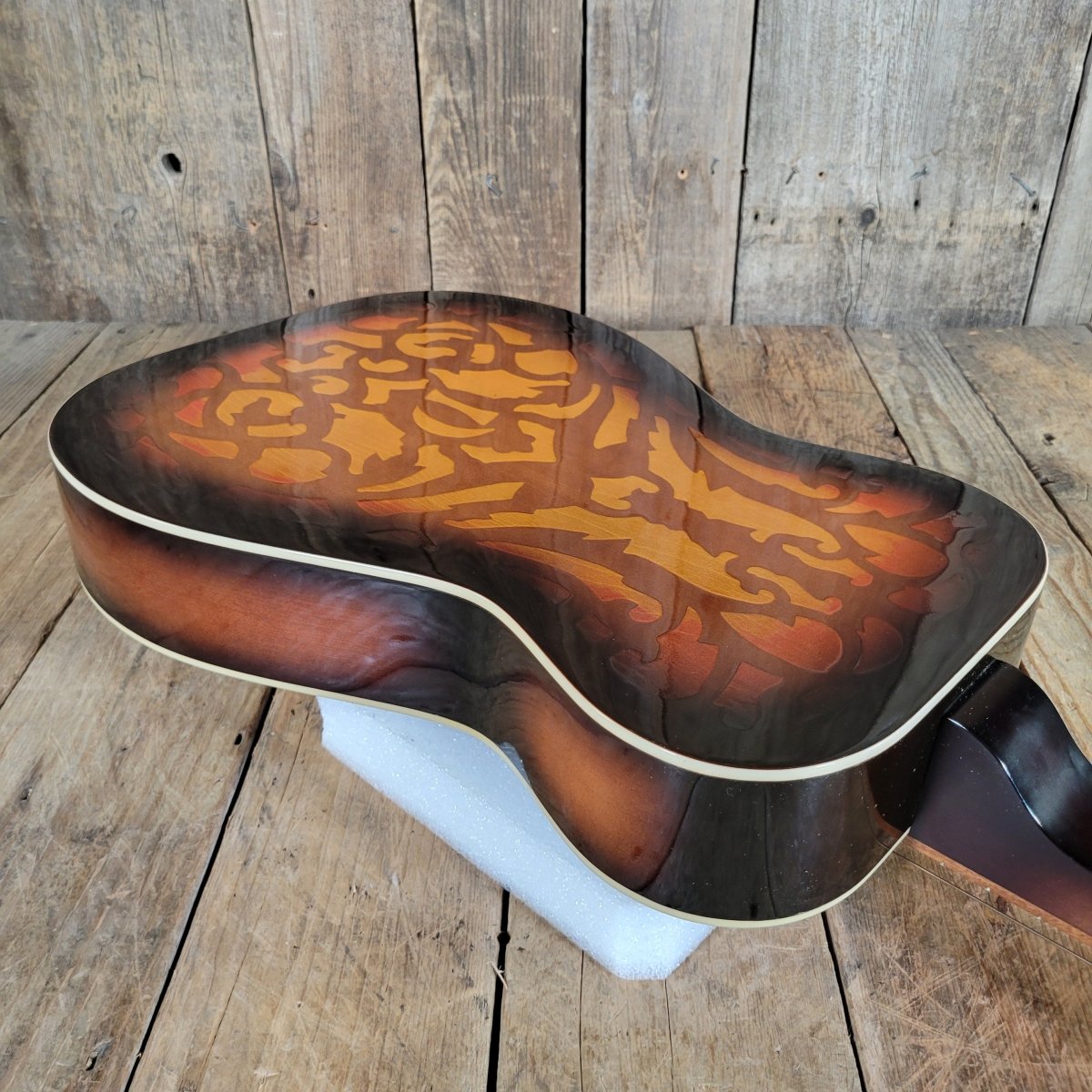 Dobro Model 66B Squareneck Resonator 1985 Sandblasted Birch With Case - Mahar's Vintage Guitars