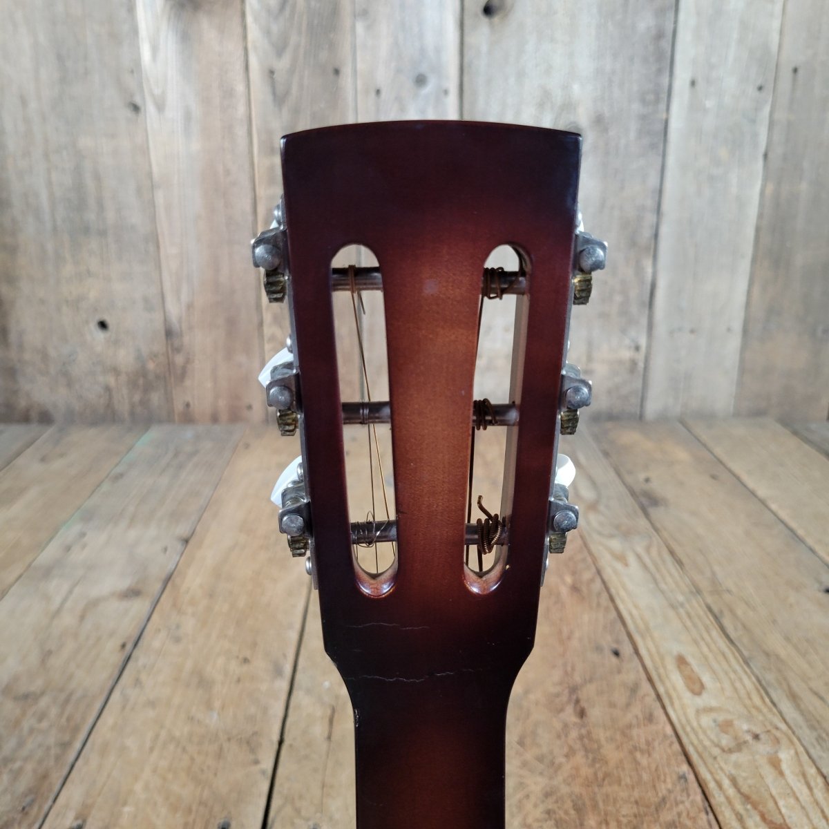 Dobro Model 66B Squareneck Resonator 1985 Sandblasted Birch With Case - Mahar's Vintage Guitars
