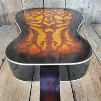 Dobro Model 66B Squareneck Resonator 1985 Sandblasted Birch With Case - Mahar's Vintage Guitars