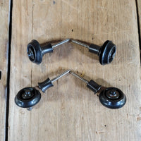 Dunlop Black Straplocks Two Pair Lightly Used - Mahar's Vintage Guitars