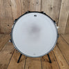 DW Collector's Series Jazz Snare Pale Blue Oyster with Bag - Mahar's Vintage Guitars