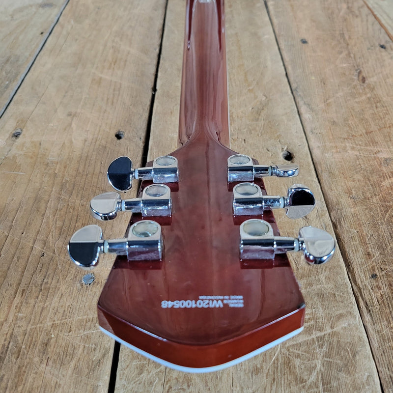 Eastwood Airline H78 Deluxe Reissue – Semi - Hollow Electric Guitar with Gold Foil Pickups - Mahar's Vintage Guitars