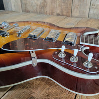 Eastwood Airline H78 Deluxe Reissue – Semi - Hollow Electric Guitar with Gold Foil Pickups - Mahar's Vintage Guitars