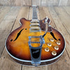 Eastwood Airline H78 Deluxe Reissue – Semi - Hollow Electric Guitar with Gold Foil Pickups - Mahar's Vintage Guitars