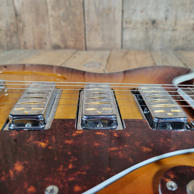 Eastwood Airline H78 Deluxe Reissue – Semi - Hollow Electric Guitar with Gold Foil Pickups - Mahar's Vintage Guitars