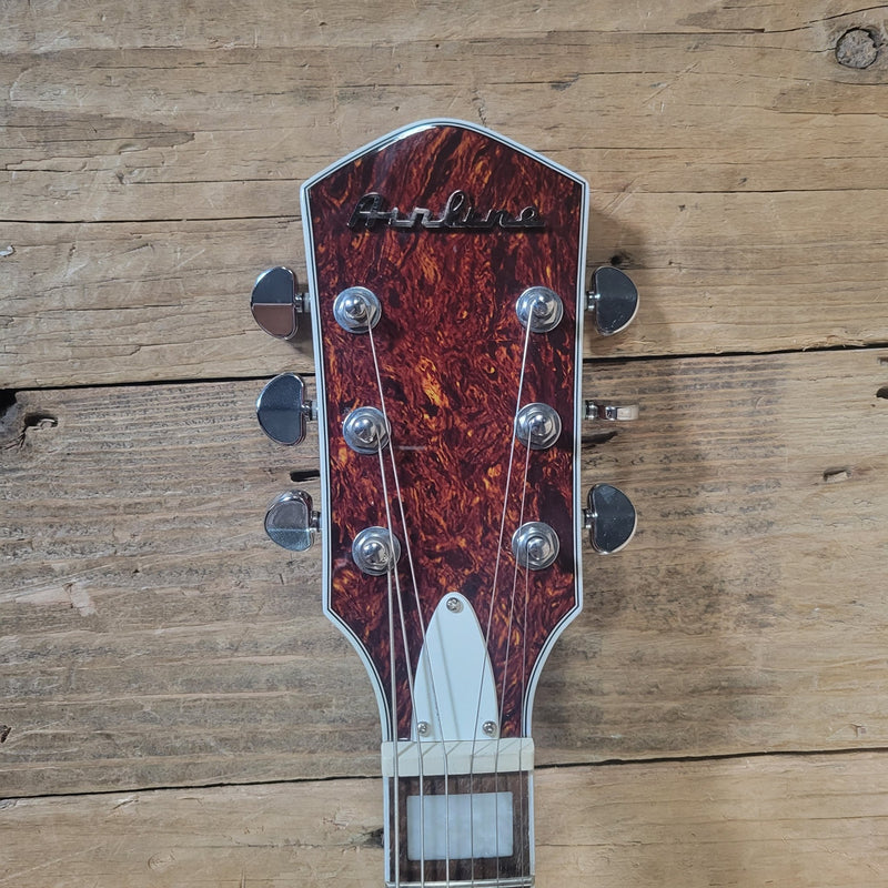 Eastwood Airline H78 Deluxe Reissue – Semi - Hollow Electric Guitar with Gold Foil Pickups - Mahar's Vintage Guitars