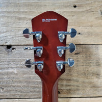 Eastwood Airline H78 Deluxe Reissue – Semi - Hollow Electric Guitar with Gold Foil Pickups - Mahar's Vintage Guitars