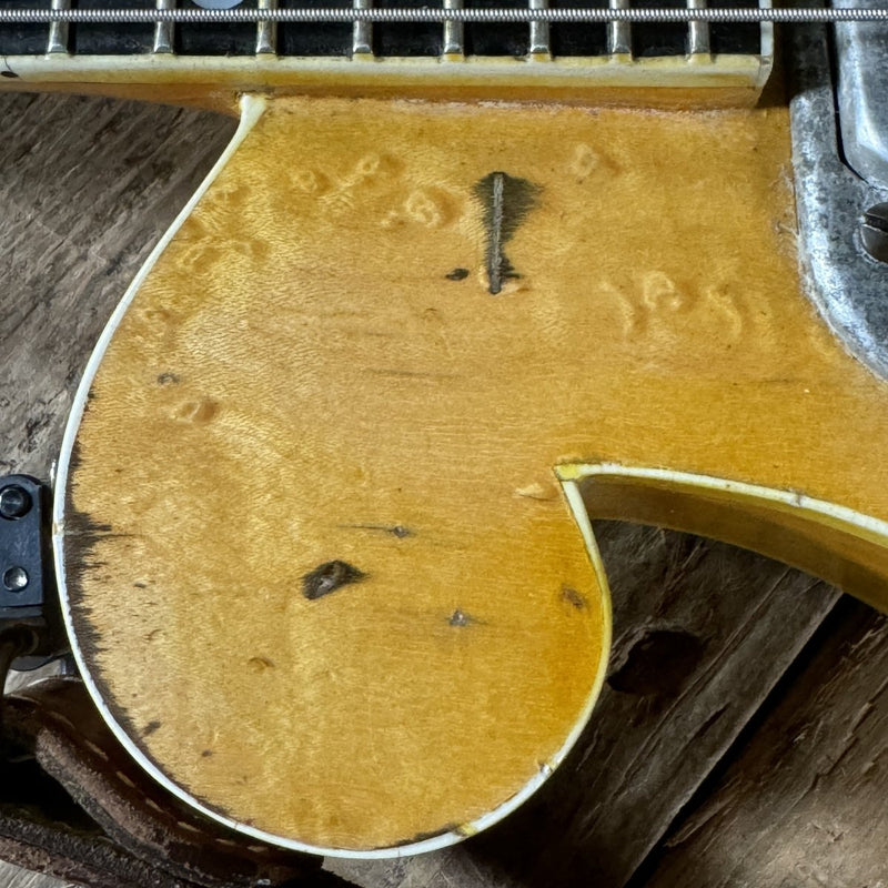Ed Elliott Bench Copy of the TK Smith Tarver Bigsby Mandolin TK Smith Pickups Natural - Mahar's Vintage Guitars