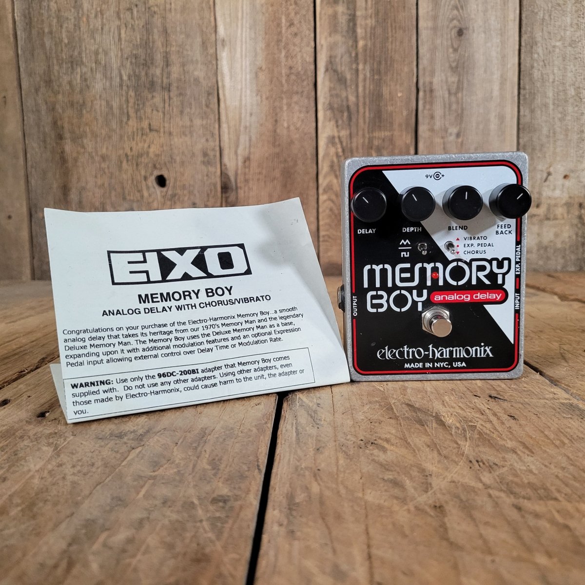 Electro - Harmonix Memory Boy Analog Delay Chorus Vibrato Pedal - Mahar's Vintage Guitars