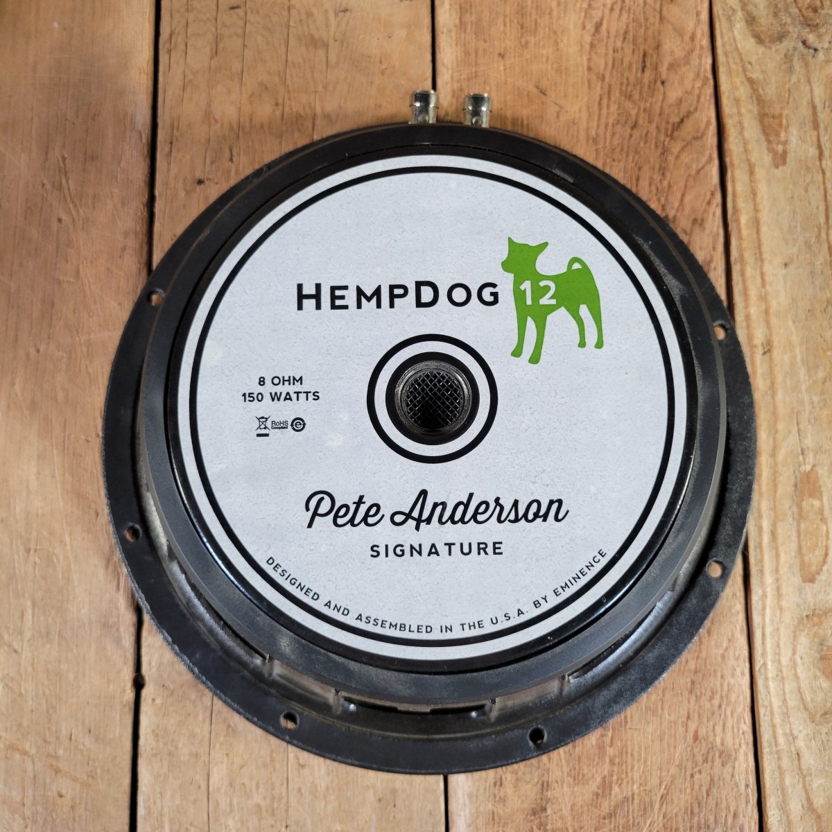 Eminence Hempdog 12 Pete Anderson Signature 12" 8 ohm 50 Watt Guitar Speaker, Mint - Mahar's Vintage Guitars