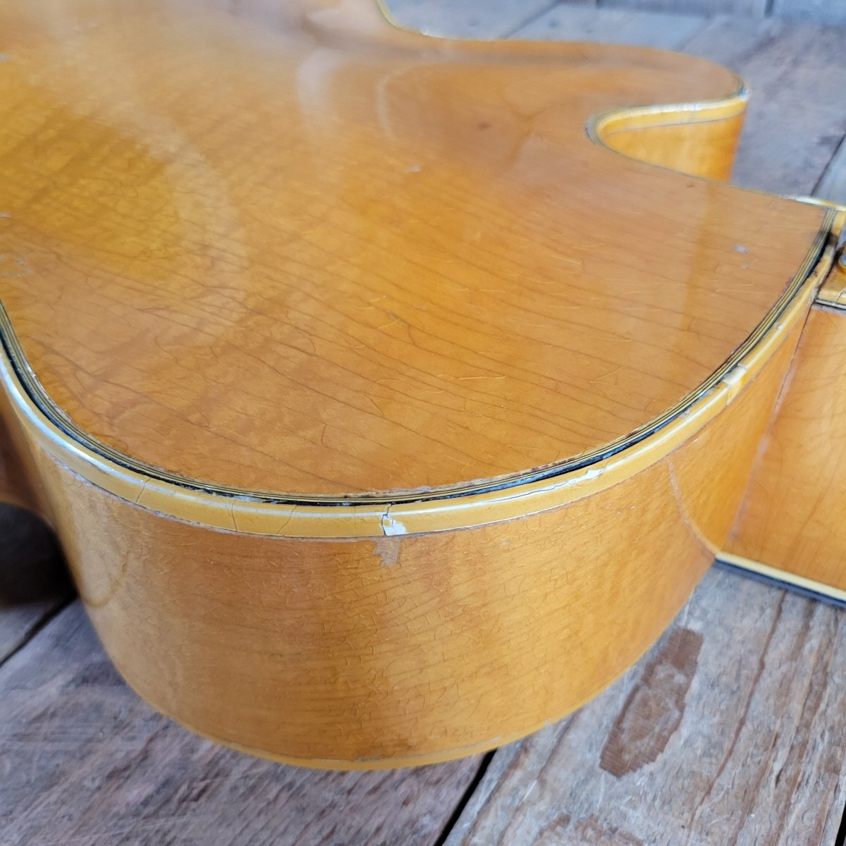 Epiphone 1953 Zephyr Emperor Regent Blonde New York Pickups - Mahar's Vintage Guitars