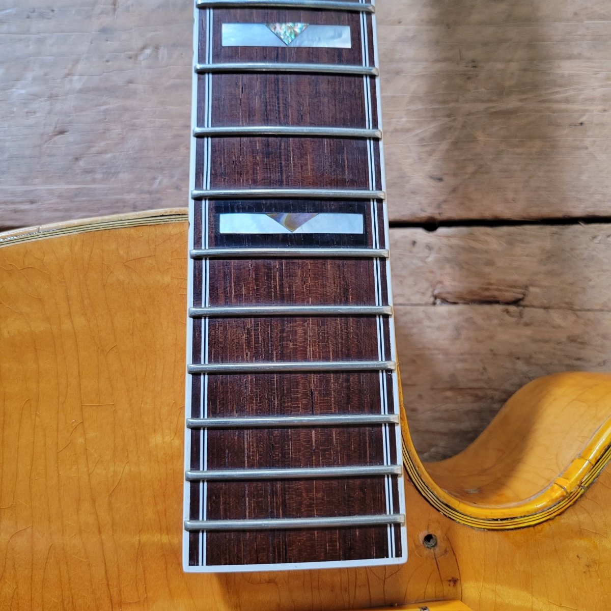 Epiphone 1953 Zephyr Emperor Regent Blonde New York Pickups - Mahar's Vintage Guitars