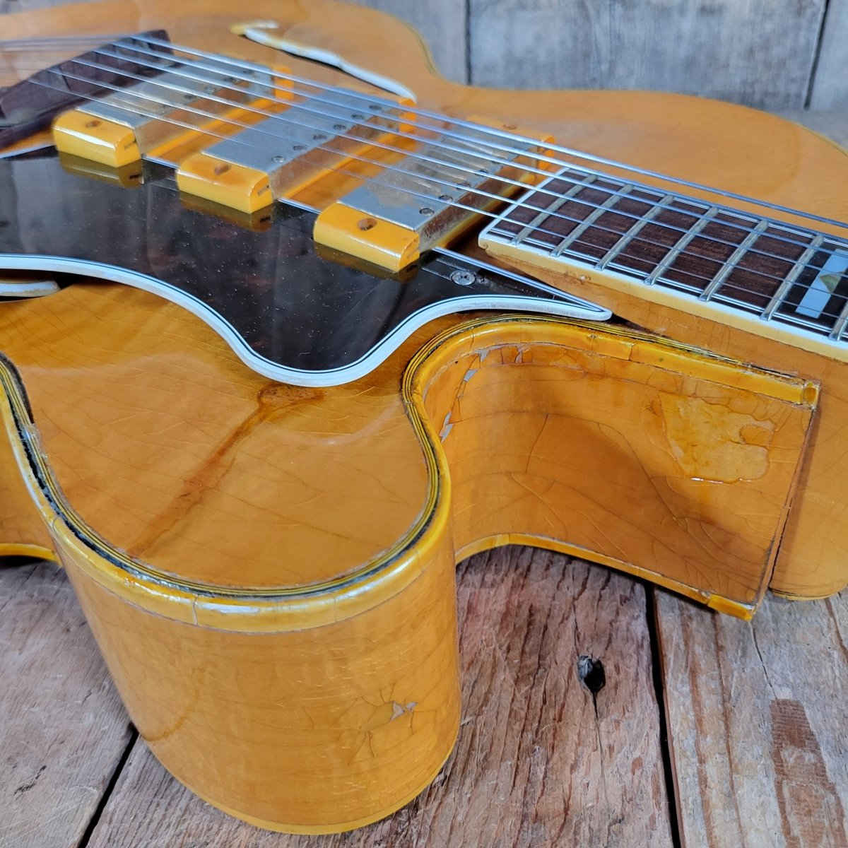 Epiphone 1953 Zephyr Emperor Regent Blonde New York Pickups - Mahar's Vintage Guitars