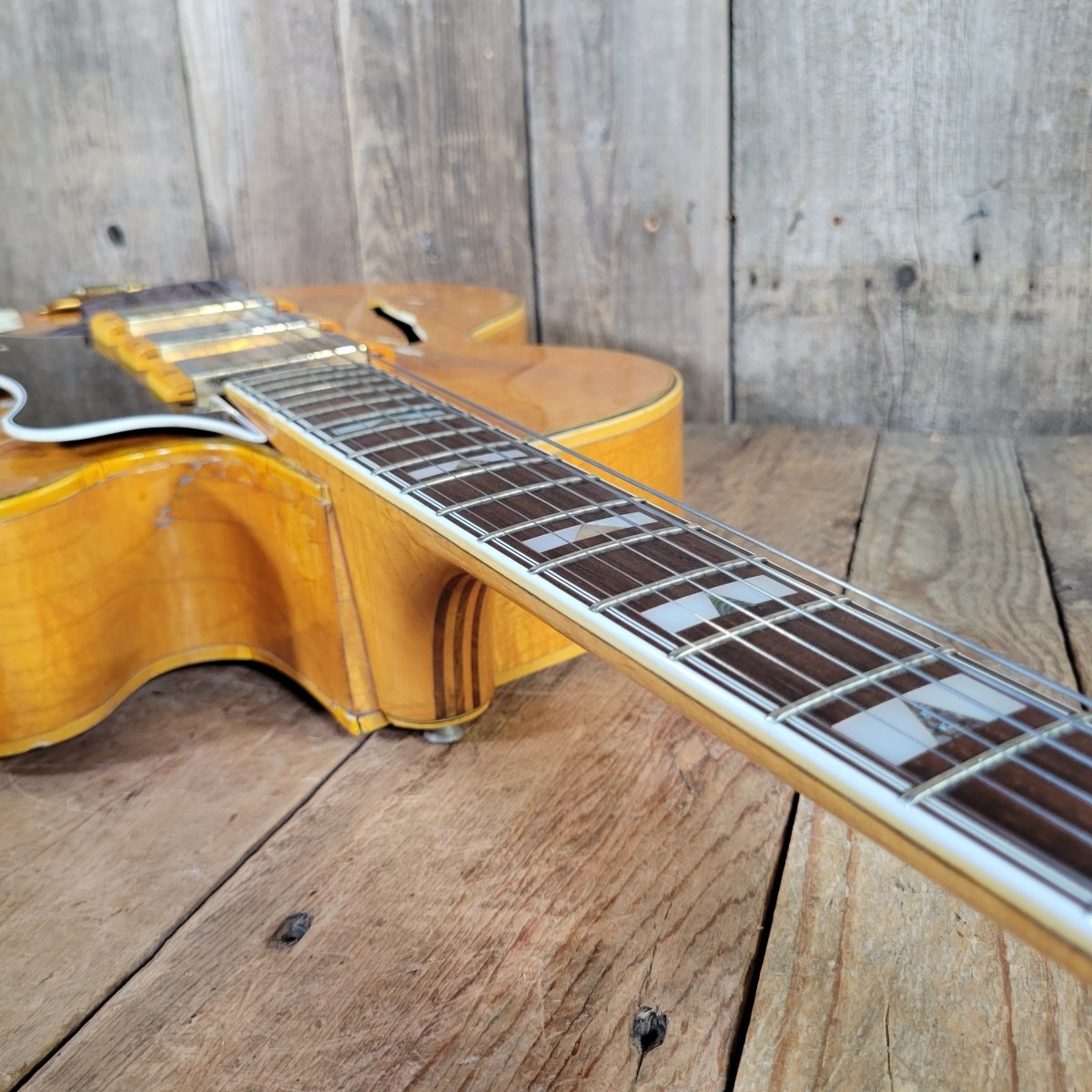 Epiphone 1953 Zephyr Emperor Regent Blonde New York Pickups - Mahar's Vintage Guitars