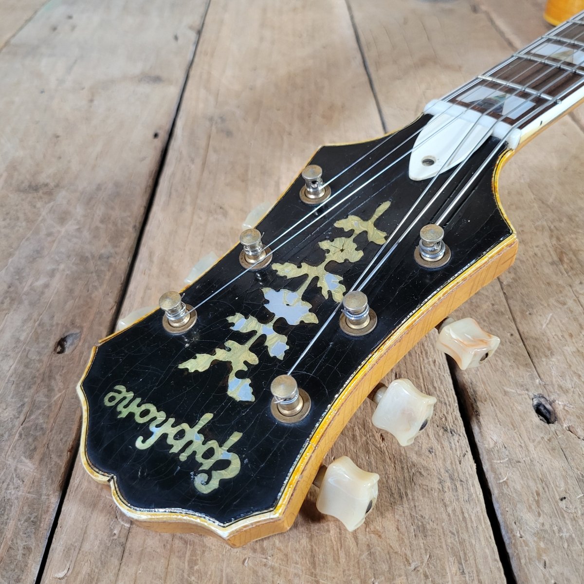Epiphone 1953 Zephyr Emperor Regent Blonde New York Pickups - Mahar's Vintage Guitars