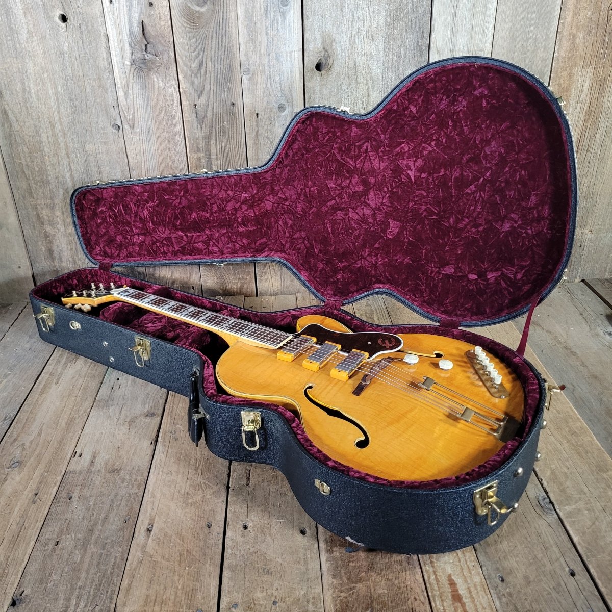 Epiphone 1953 Zephyr Emperor Regent Blonde New York Pickups - Mahar's Vintage Guitars