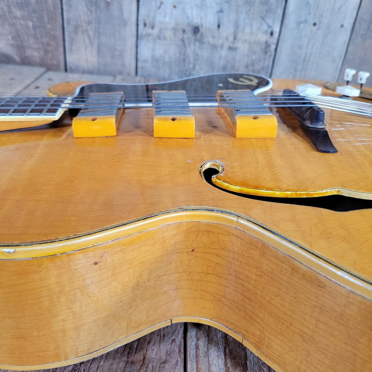 Epiphone 1953 Zephyr Emperor Regent Blonde New York Pickups - Mahar's Vintage Guitars