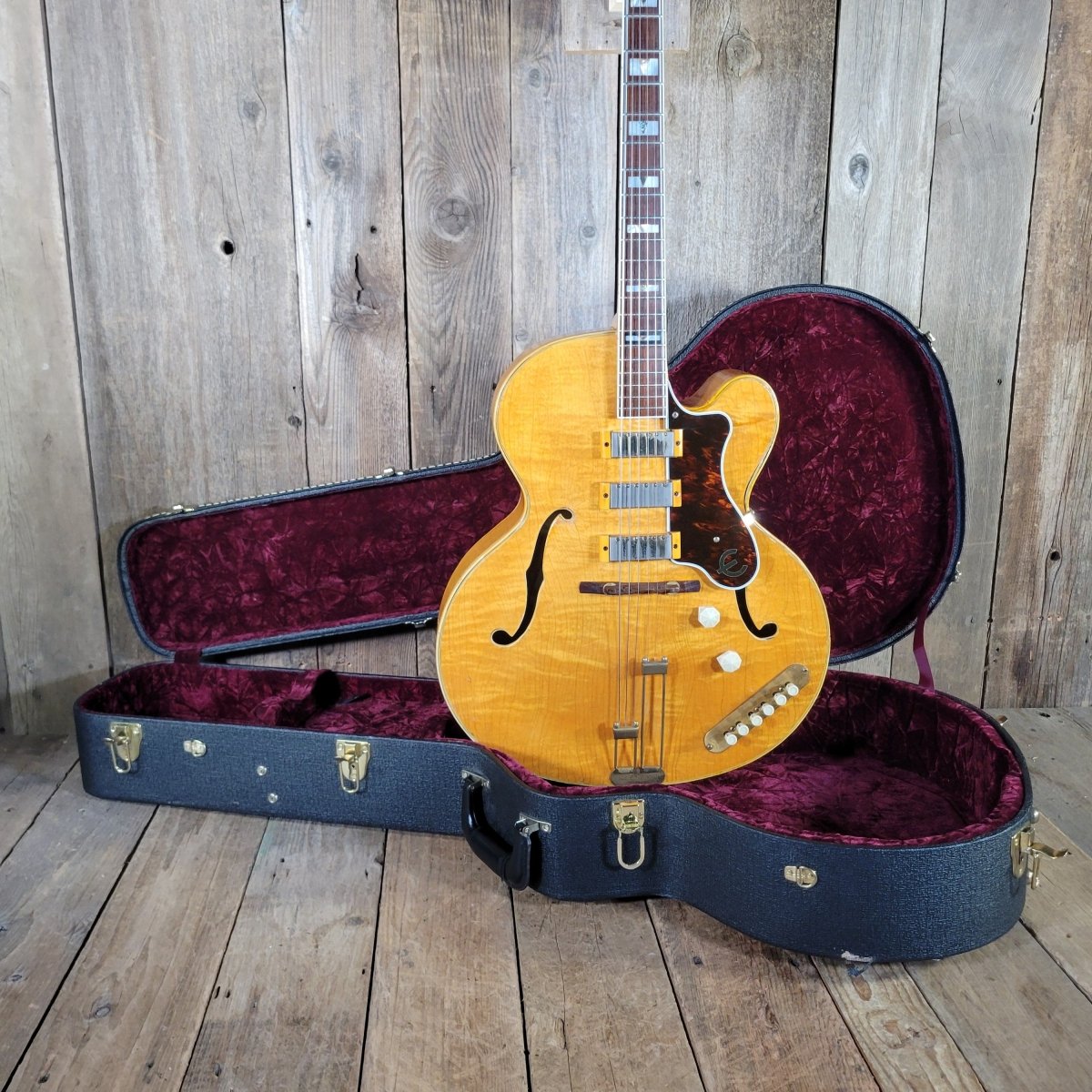 Epiphone 1953 Zephyr Emperor Regent Blonde New York Pickups - Mahar's Vintage Guitars