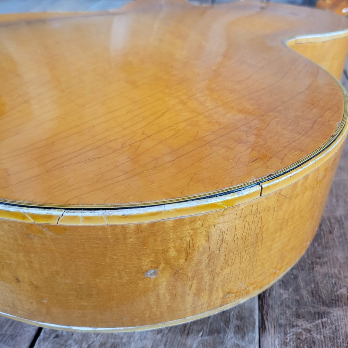 Epiphone 1953 Zephyr Emperor Regent Blonde New York Pickups - Mahar's Vintage Guitars