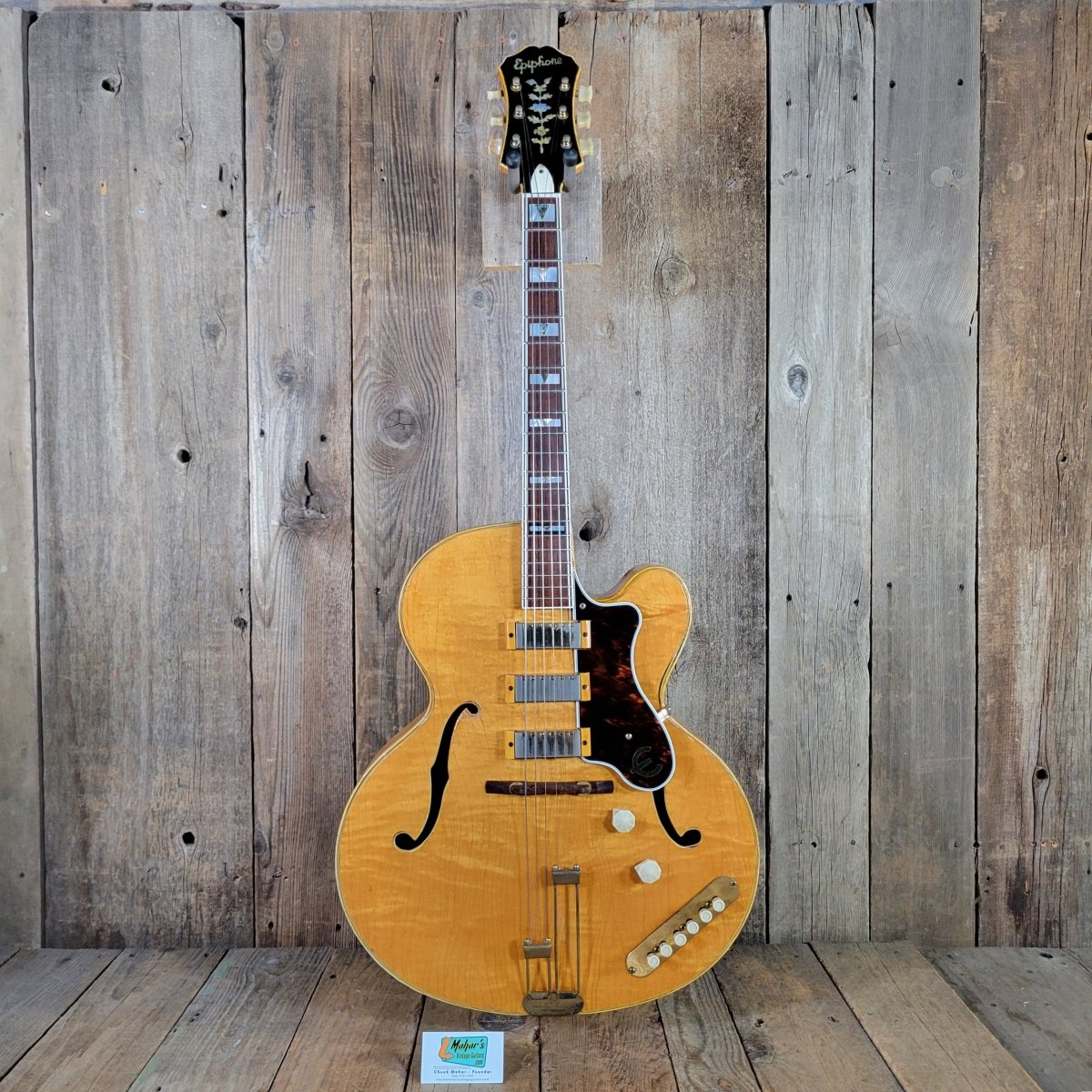 Epiphone 1953 Zephyr Emperor Regent Blonde New York Pickups - Mahar's Vintage Guitars