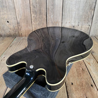 Epiphone 1999 Sheraton John Lee "Boogie Man" Hooker Signature 43 of 220 Ebony w/ Orig Case, Very Good - Mahar's Vintage Guitars