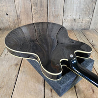 Epiphone 1999 Sheraton John Lee "Boogie Man" Hooker Signature 43 of 220 Ebony w/ Orig Case, Very Good - Mahar's Vintage Guitars