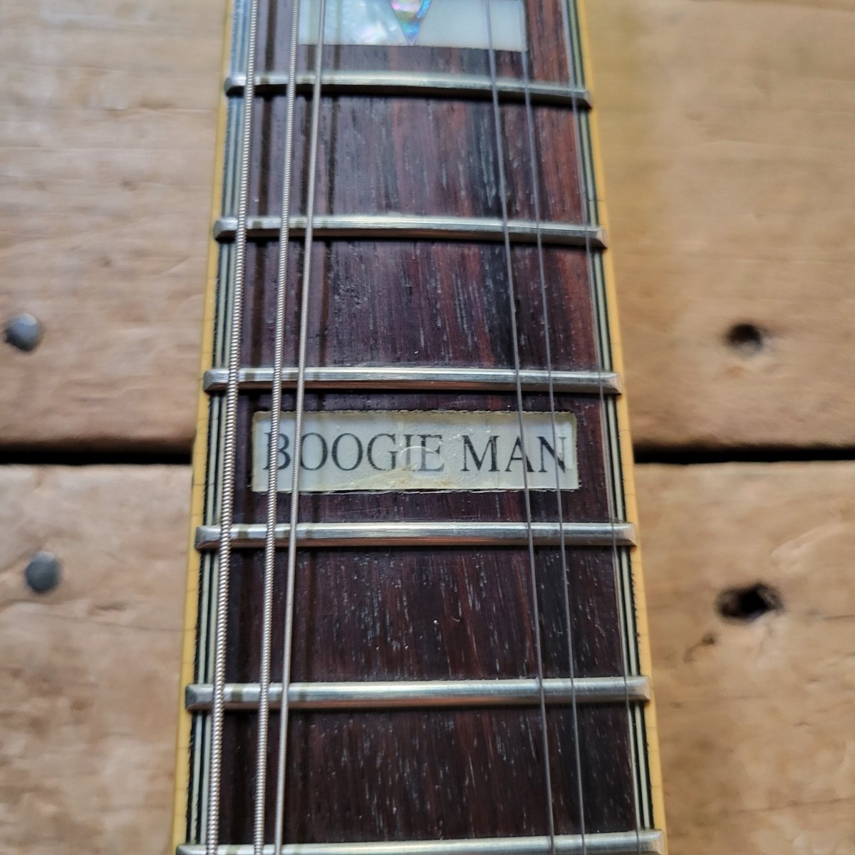 Epiphone 1999 Sheraton John Lee "Boogie Man" Hooker Signature 43 of 220 Ebony w/ Orig Case, Very Good - Mahar's Vintage Guitars