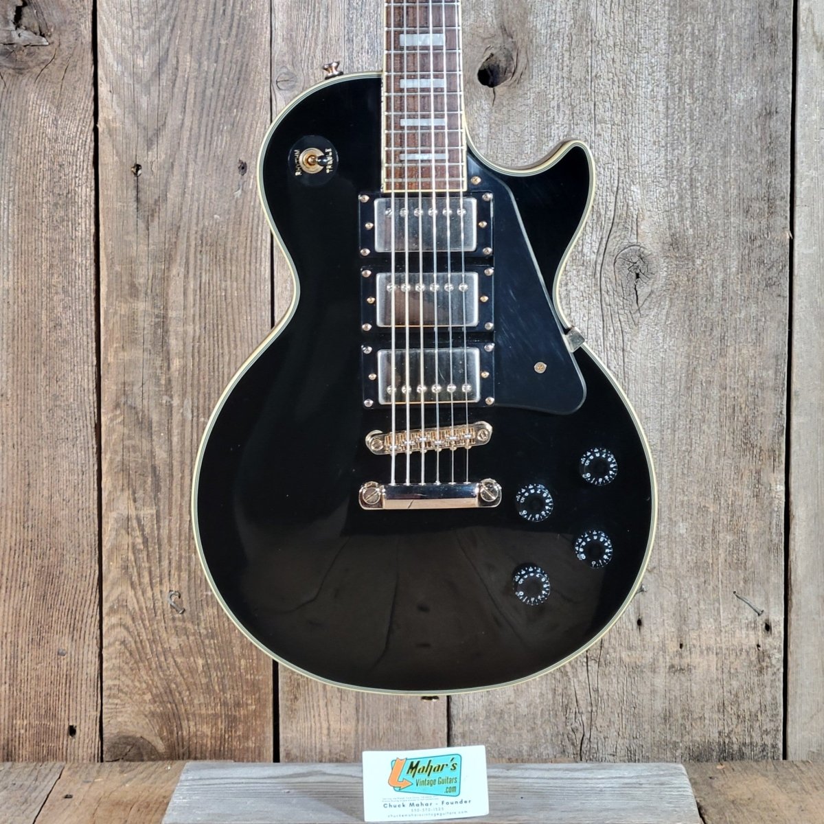 Epiphone 2005 Les Paul Custom Black Beauty w/ Original Case, Very Good - Mahar's Vintage Guitars