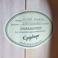 Epiphone 2025 J-200 Studio Blonde w/ Factory Fishman Pickup, No Case, Near Mint - Mahar's Vintage Guitars