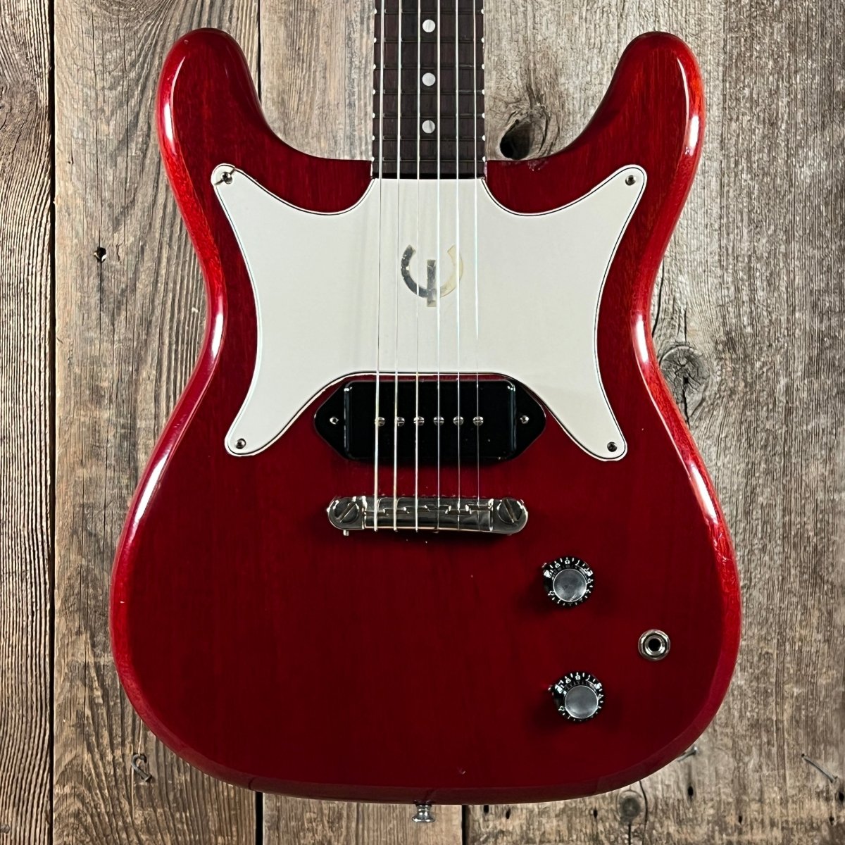 Epiphone Coronet SB - 533 1962 Cherry Red with Hang Tag 1960s Vintage For Sale - Mahar's Vintage Guitars