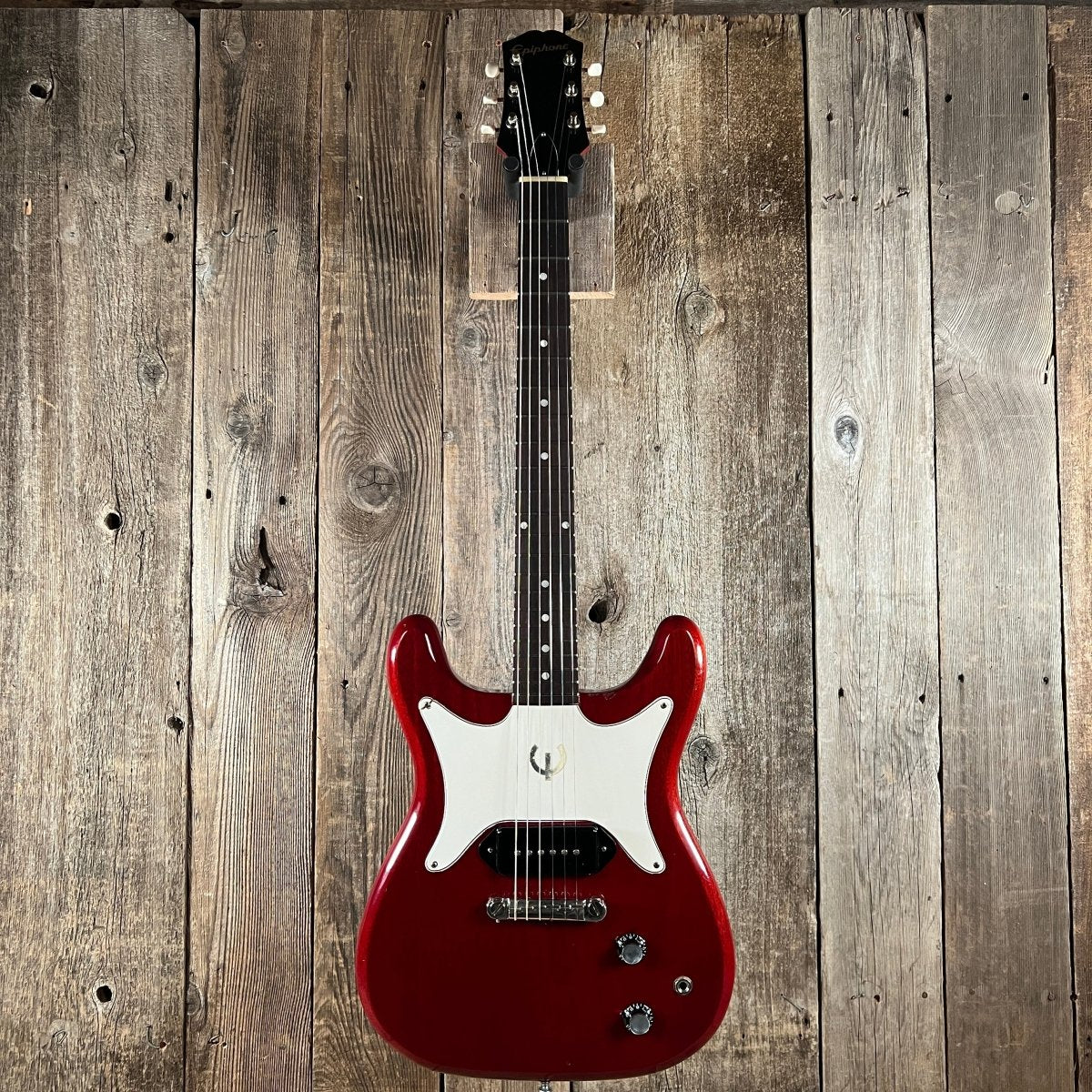 Epiphone Coronet SB - 533 1962 Cherry Red with Hang Tag 1960s Vintage For Sale - Mahar's Vintage Guitars